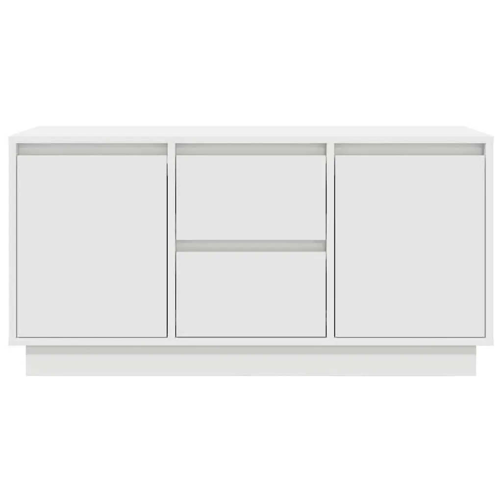 TV Cabinet with RGB LED Lights Storage Unit White 100 x 41 x 50 cm