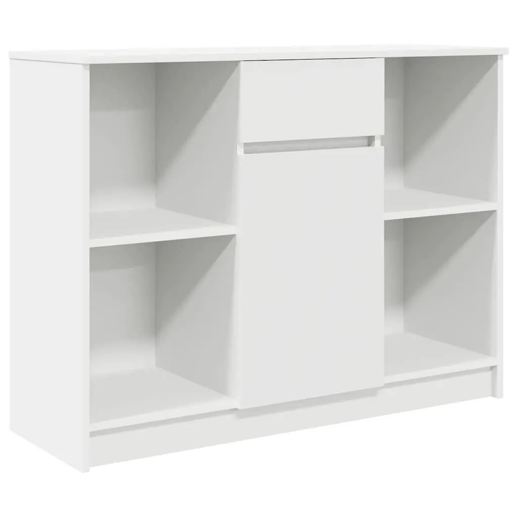 Sideboard Cabinet Storage Engineered Wood 101cm White