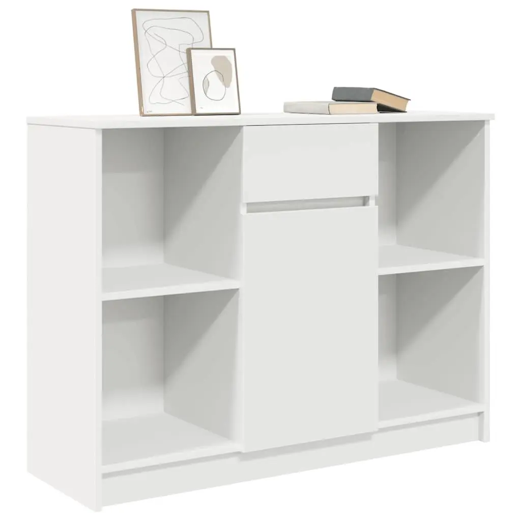 Sideboard Cabinet Storage Engineered Wood 101cm White