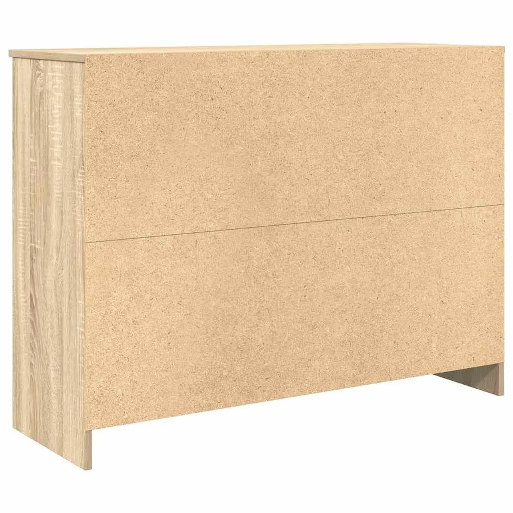 Sideboard Storage Cabinet with Drawer Brown Engineered Wood 101W x 35D x 76H cm