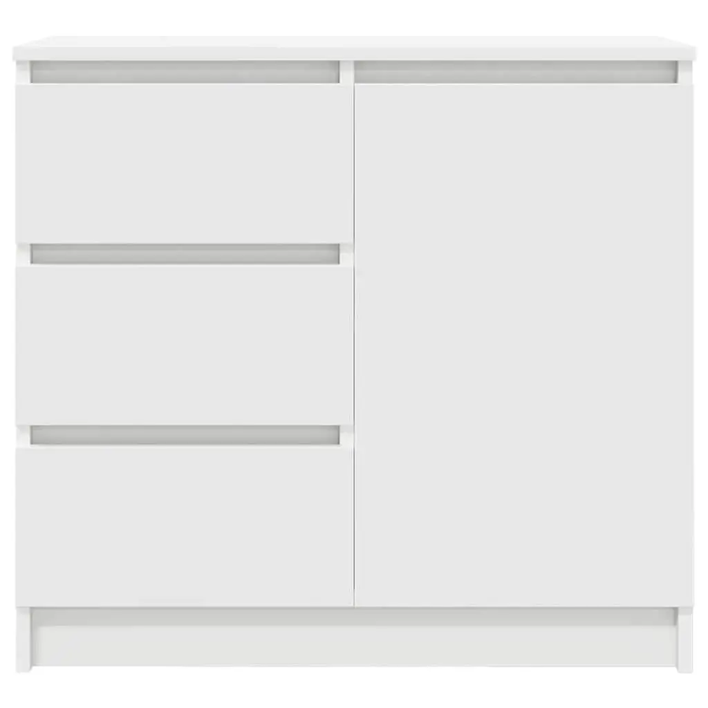 Sideboard Storage Cabinet Engineered Wood White 71 x 35 x 65 cm
