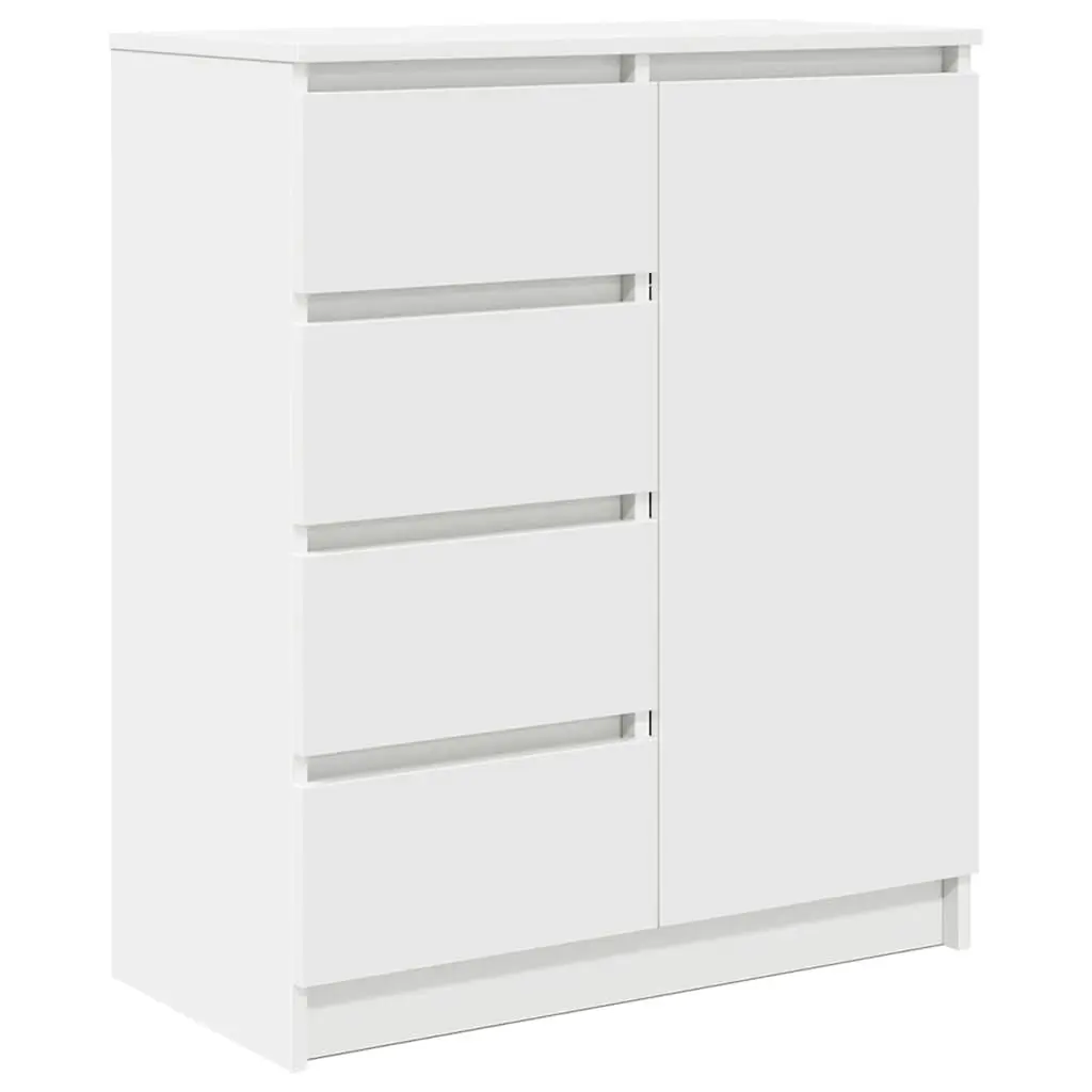 Sideboard Cabinet with Drawers and Shelf White 71W x 35D x 84H cm