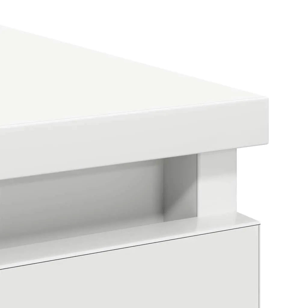 Sideboard Cabinet with Drawers and Shelf White 71W x 35D x 84H cm