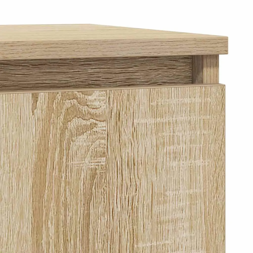 Sideboard Storage Cabinet with Drawer Brown Engineered Wood