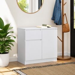 Engineered Wood Sideboard Cabinet with Drawers and Doors