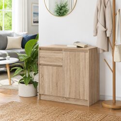 Engineered Wood Storage Cabinet Sideboard with Drawer