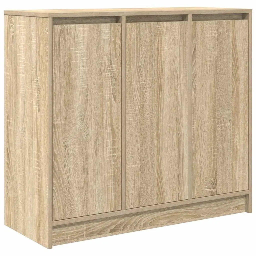Sideboard with enclosed storage feature 85x34x76 cm Sonoma Oak Brown