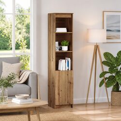 Engineered Wood Highboard Storage Cabinet in Brown