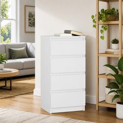 White Engineered Wood Sideboard Cabinet 37.5x35x76cm