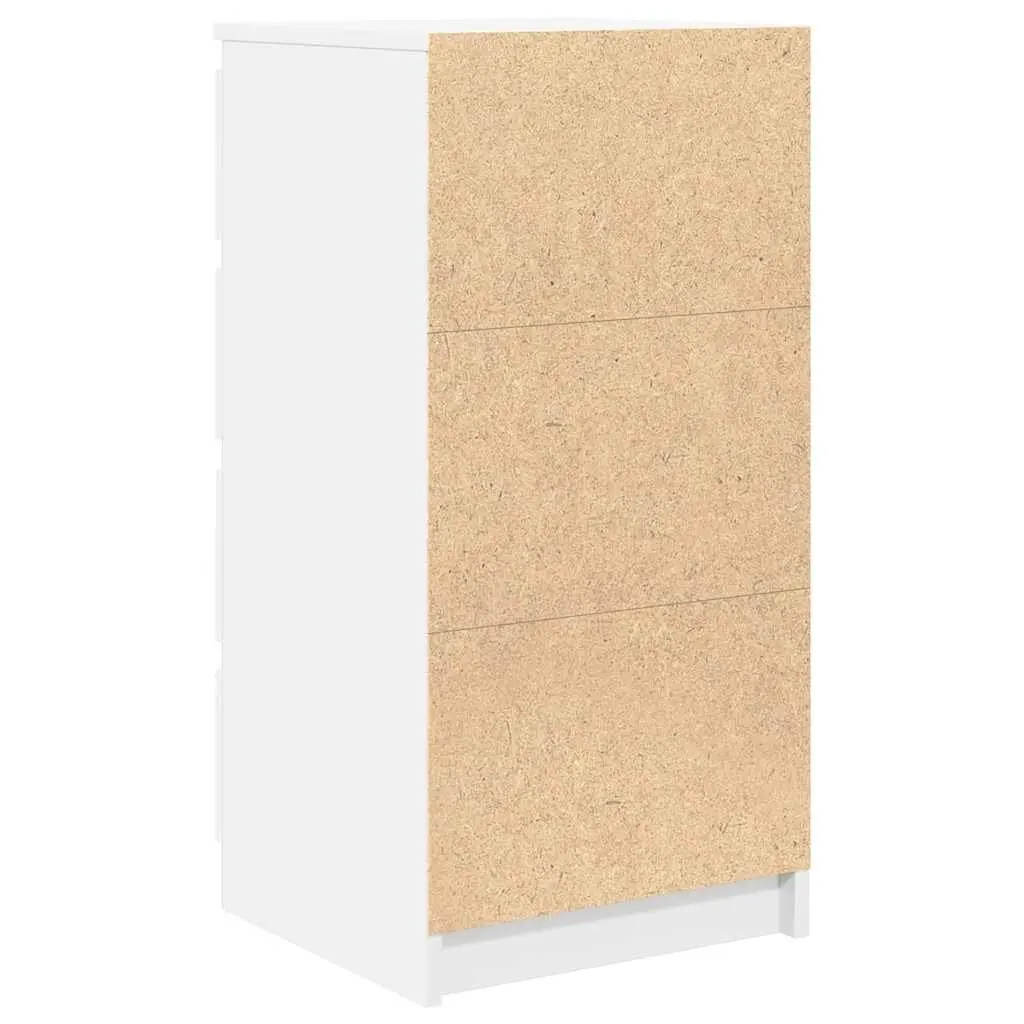 Sideboard with Drawers Storage Cabinet Ample Space Engineered Wood White