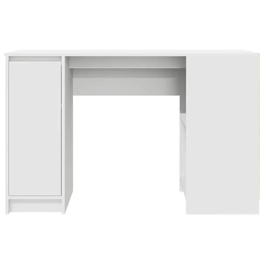 Desk Workstation Storage Engineered Wood 120cm White