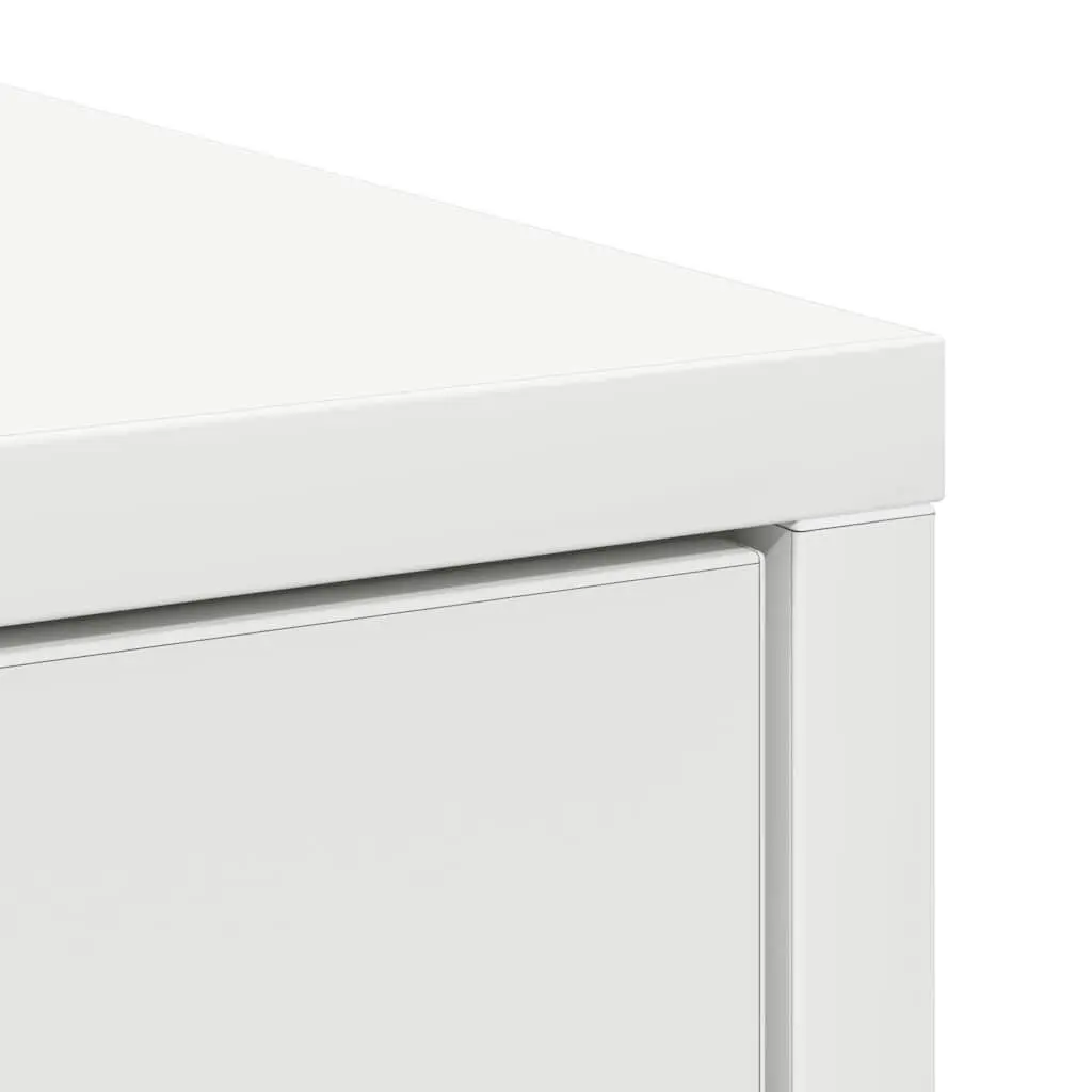 Sideboard Storage Cabinet with Drawers and Doors White 70.5W x 34D x 74.5H cm