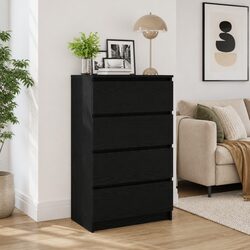 Engineered Wood Sideboard Black Oak 60x35x98.5cm