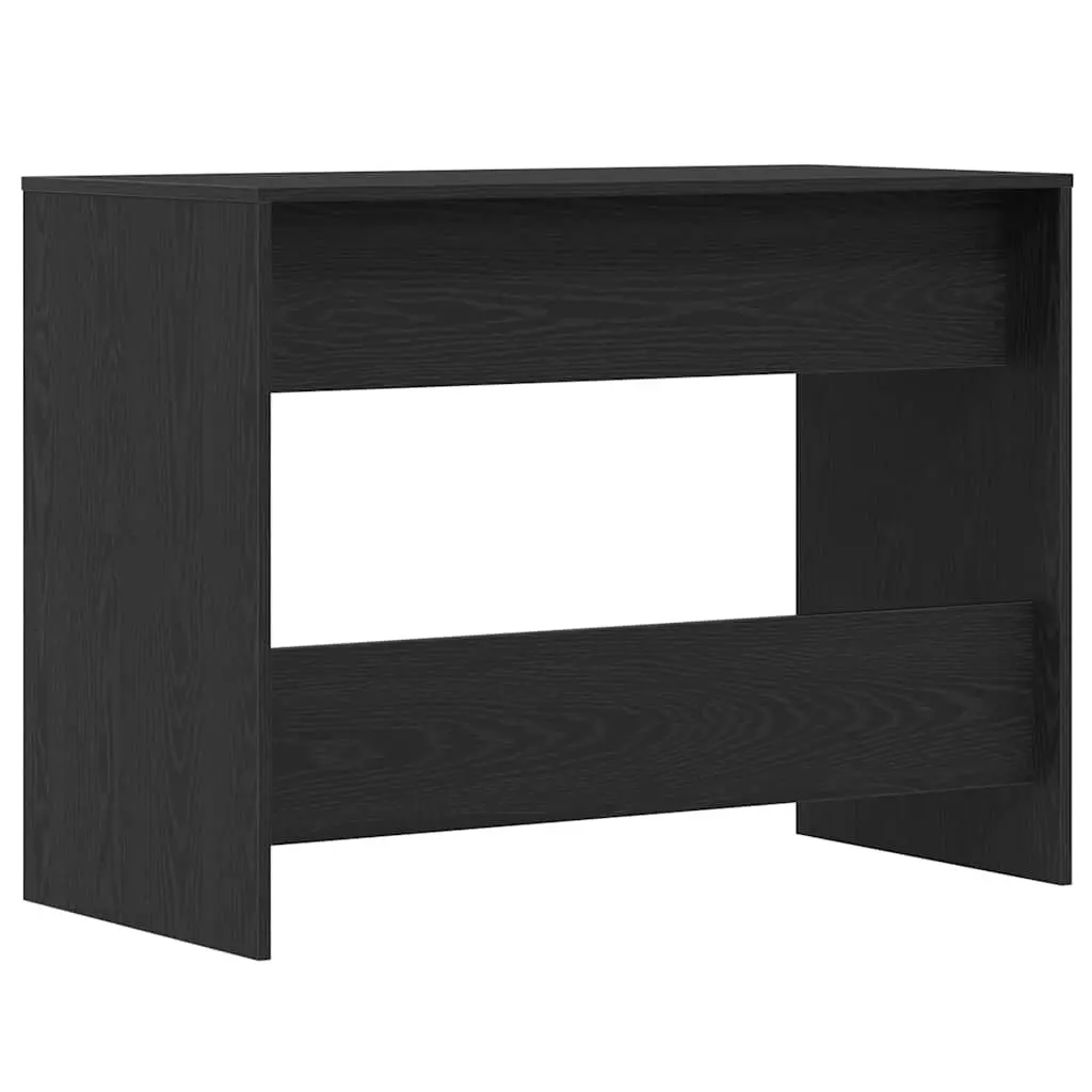 Office Desk with 2 Drawers Storage Smooth Surface 101x50x76.5cm Black