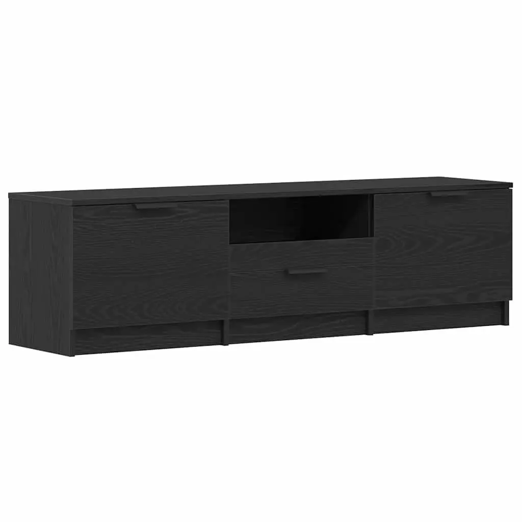 TV Cabinet Modern Storage Unit 140cm Black