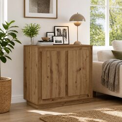 Engineered Wood Sideboard Cabinet for Organized Storage