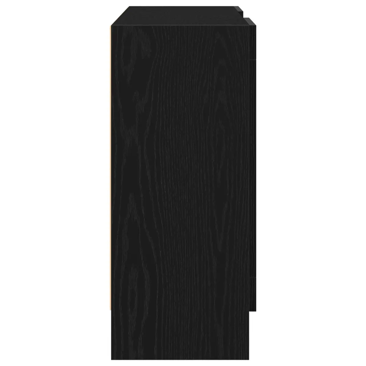 Sideboard Engineered Wood Storage Cabinet Minimalist 120x30.5x70cm Black