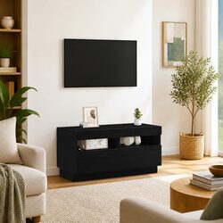 80 x 35 x 40 cm Engineered Wood TV Cabinet in Black