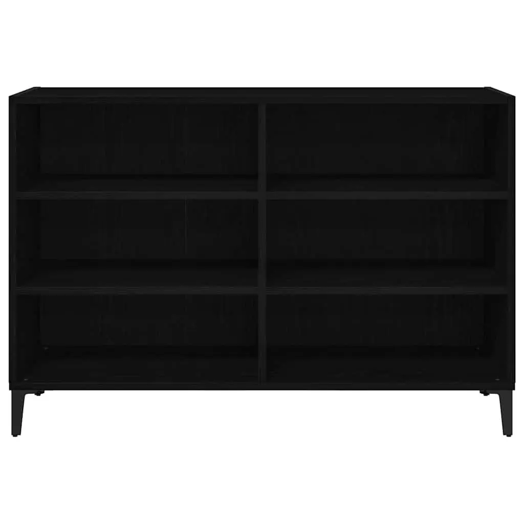Sideboard Black Oak 103.5 x 35 x 70 cm Engineered Wood Storage Cabinet