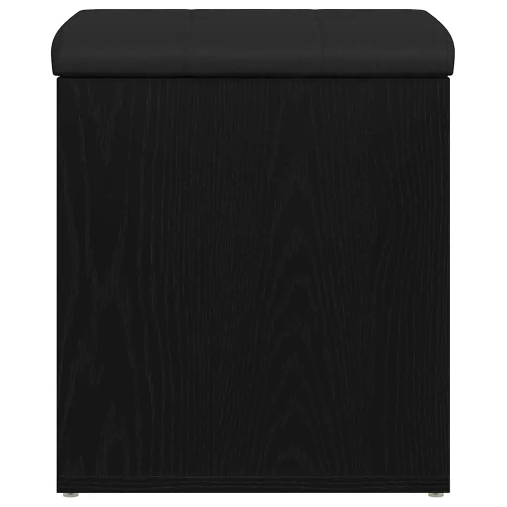 Storage Bench Modern Convenience 42 x 42 x 45 cm Black Oak