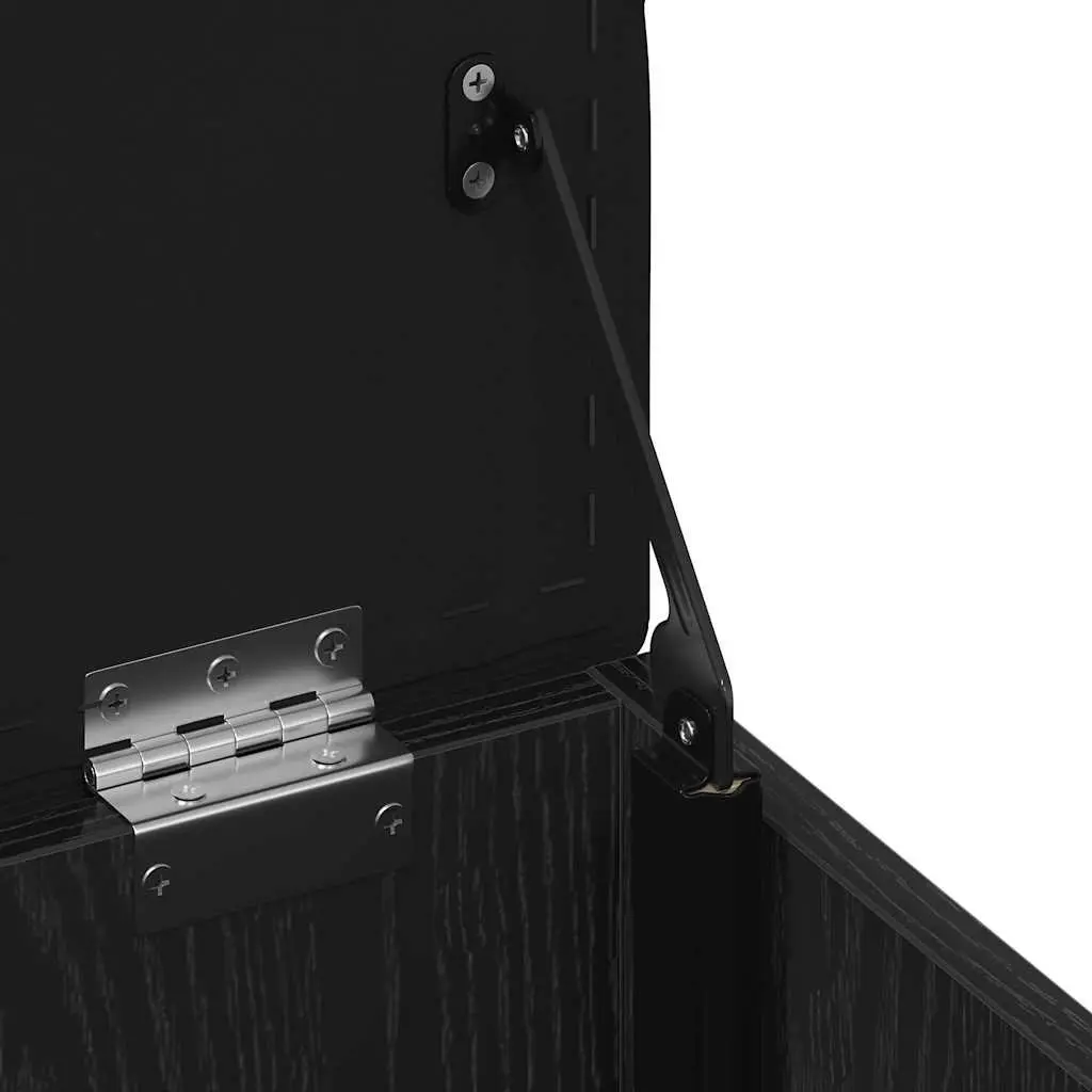 Storage Bench Modern Convenience 42 x 42 x 45 cm Black Oak