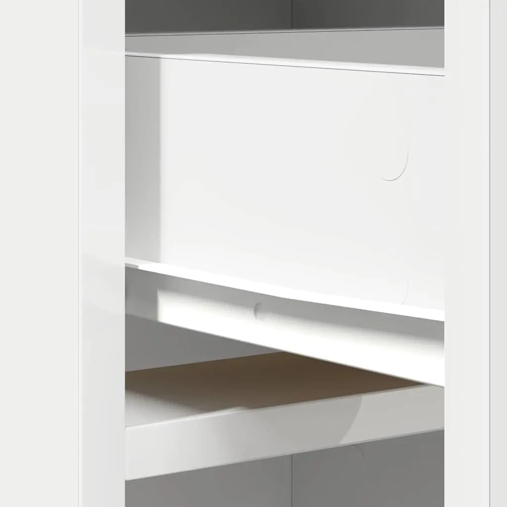 Highboard Storage Cabinet Modern Furniture White 40 x 40.5 x 135cm
