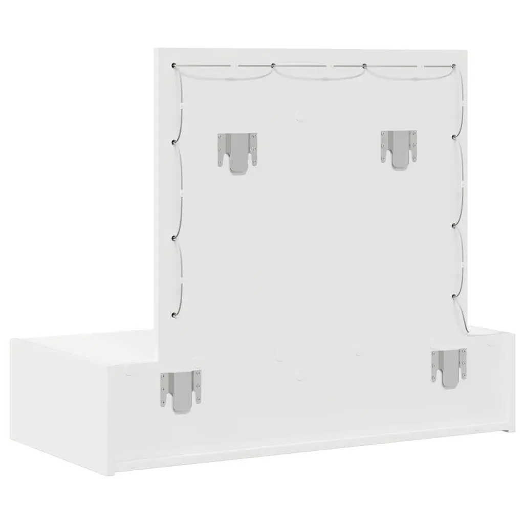 Dressing Table White Bedroom Vanity Unit Mirror Drawers Storage 83x40x70cm
