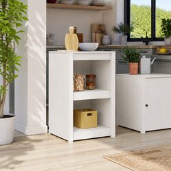 Kitchen Cupboard White 55x55x92cm Solid Pine Construction