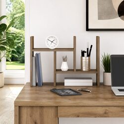 Engineered Wood Desk Organiser with Storage Compartments