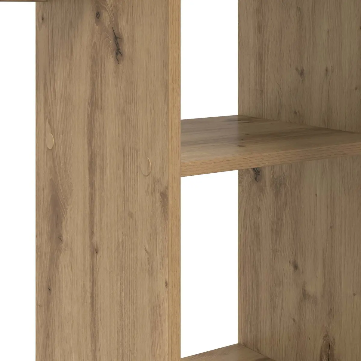 Corner Desk Engineered Wood Modern Workspace Brown 142 x 102 x 73 cm