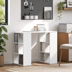 Engineered Wood Writing Desk with Shelving, 90 x 50 x 75 cm