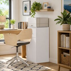 White Sideboard with Drawer – Modern Storage Solution
