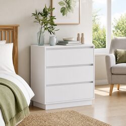 Engineered Wood Bedside Cabinet with Storage