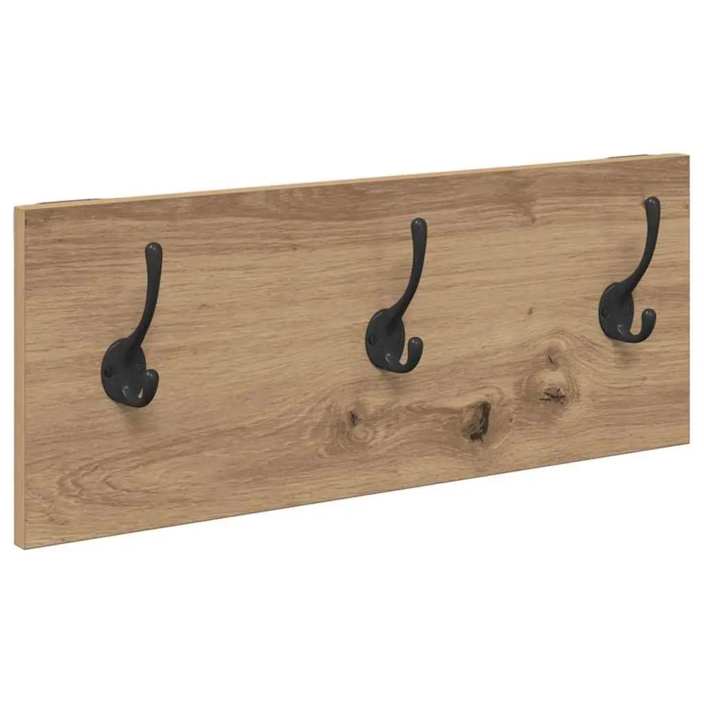 Hallway Furniture Set Storage Bench Coat Racks Mirror Modern Brown