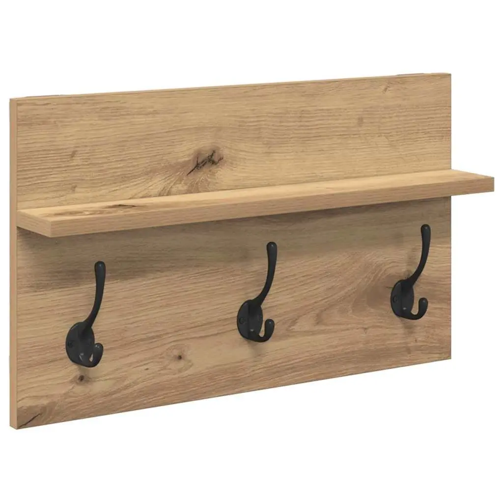 Hallway Furniture Set Storage Bench Coat Racks Mirror Modern Brown