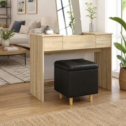Black Storage Ottoman with Cushion – Detailed Specs Inside