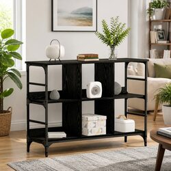 Black Oak Sideboard: Storage Cabinet with Ample Space