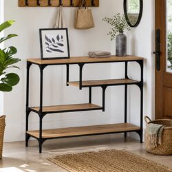 Compact Industrial Style Console Table