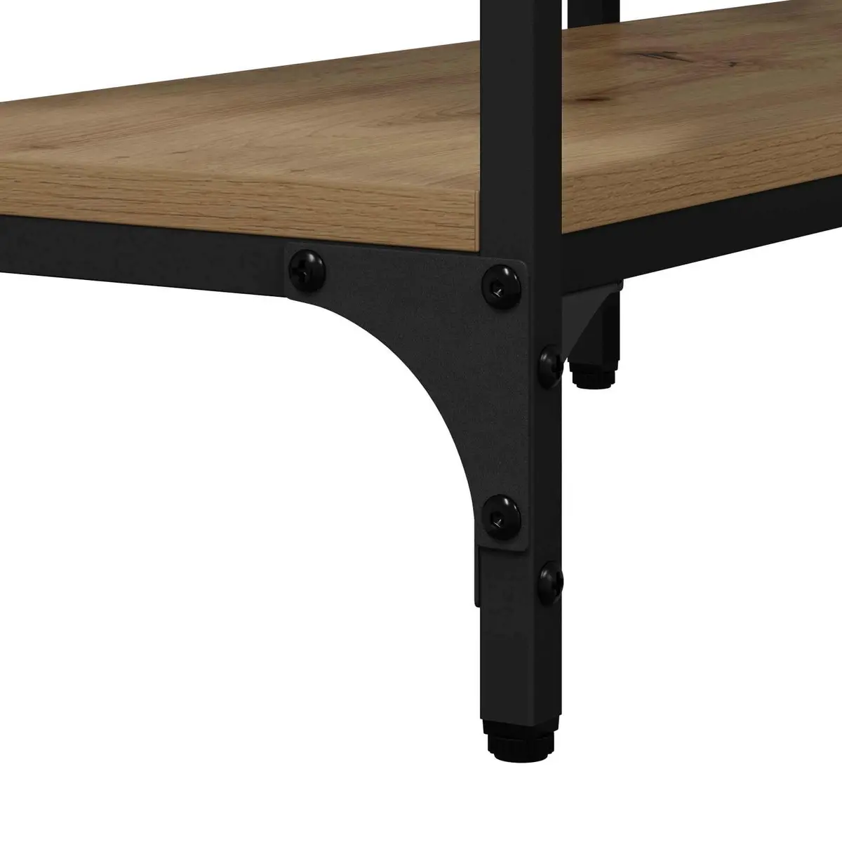 Console Table Industrial Style Storage 160 x 29 x 80 cm Brown