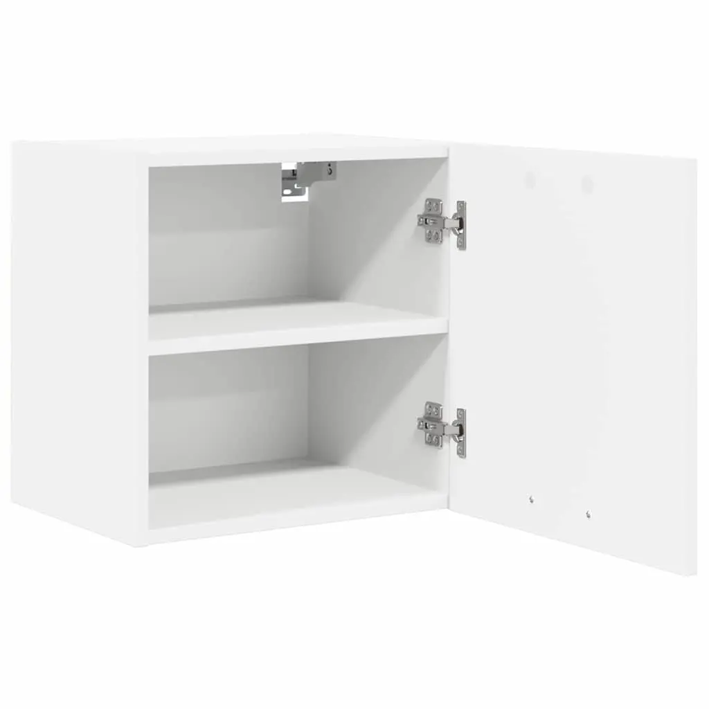 Hanging Cabinet Engineered Wood White Single Door 40x31x40cm Kitchen Storage