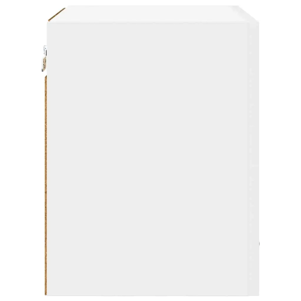Hanging Cabinet Engineered Wood White Single Door 40x31x40cm Kitchen Storage