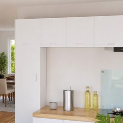 Modern Hanging Kitchen Cabinet Set in White