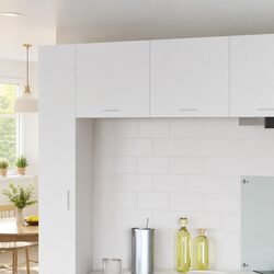 2 Piece Hanging Kitchen Cabinet Set - White Engineered Wood