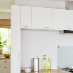 Wall-Mounted Kitchen Cabinet with Door in White