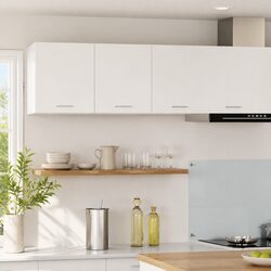 Modern White Kitchen Storage Cabinet Wall-Mounted 80x31x40cm