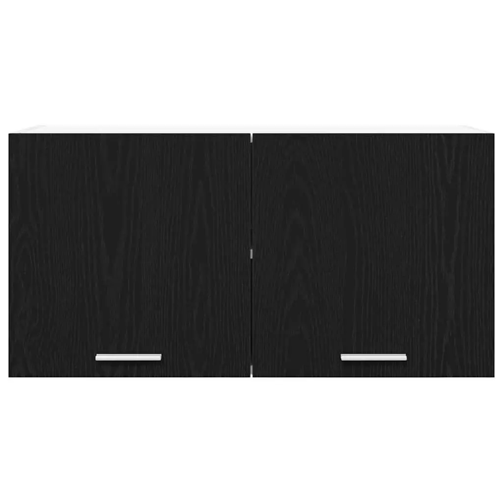 Hanging Kitchen Cabinet Modern Storage 80 x 31 x 40 cm Black Oak