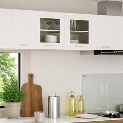 Hanging Kitchen Cabinet with Door - White 80 x 31 x 40 cm