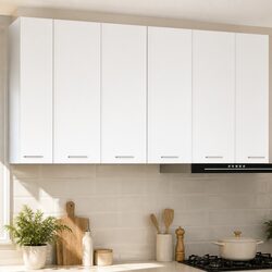 Hanging Kitchen Storage Cabinet White 30 x 31 x 80 cm