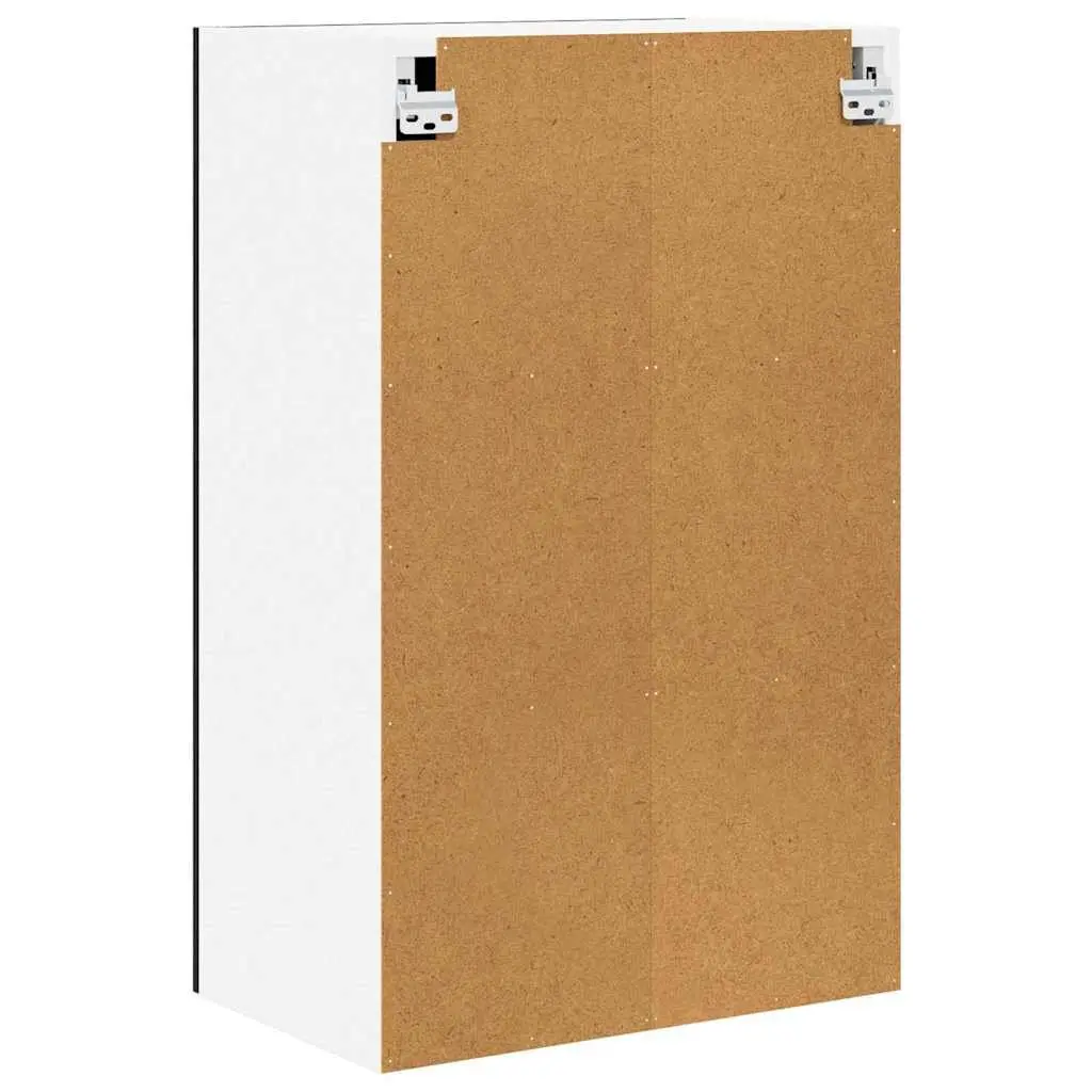 Kitchen Cabinet Modern Storage Hanging Wall-Mounted 50x31x80cm Black Oak White