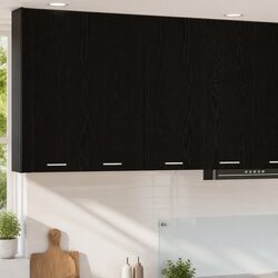 Hanging Kitchen Cabinet in Black Oak 80x31x80cm